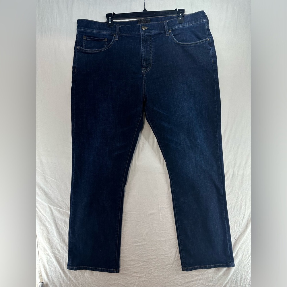 JoS. A. Bank Mens Reserve Traditional Fit Jeans Dark Wash Size 44x 32 (44x31)